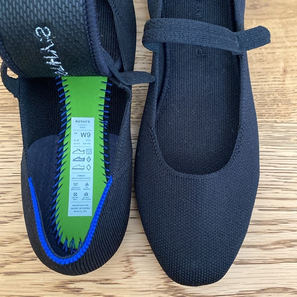 NEW Rothy’s The Square Toe Mary Jane in Black Size 9 - Picture 6 of 16